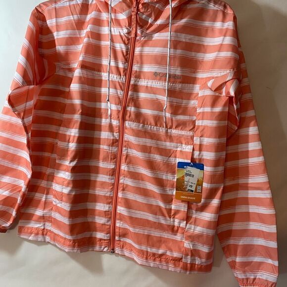 NWT Columbia Flash Challenger Windbreaker jacket with hood Size Small - Picture 1 of 9